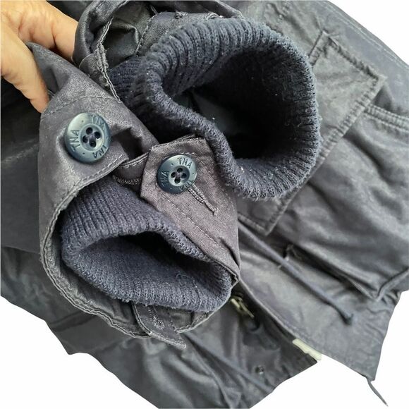 (SOLD) ARITZIA Tna Griffith Winter Parka Jacket Puffer Coat Hood Blue S - Picture 7 of 15